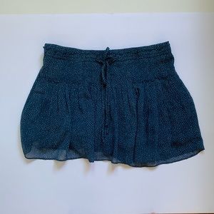 American eagle floral blue mini skirt